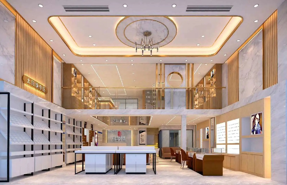 北京上海深圳廣州眼鏡專柜專賣店展廳裝修SI設計